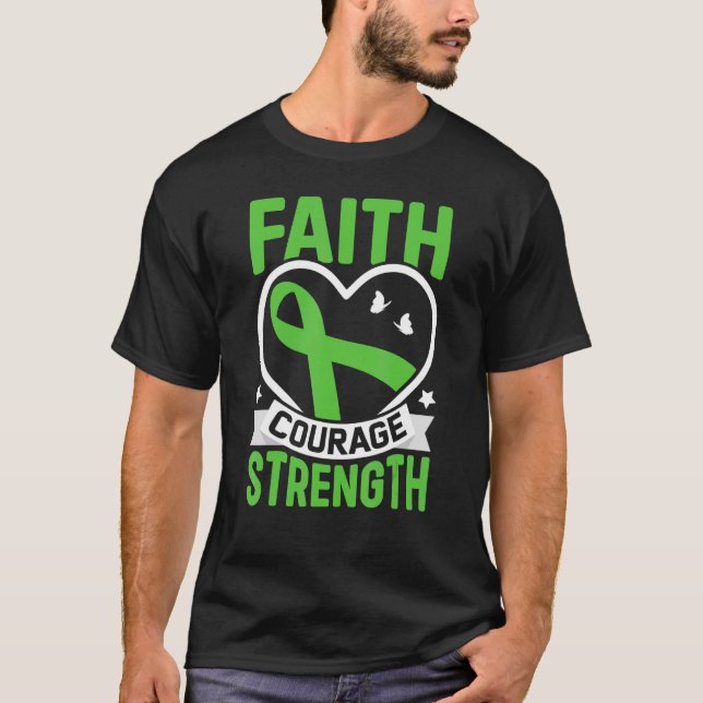 Scoliosis  Faith Courage Spinal Injury Scoliosis A T-Shirt (Front)