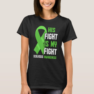 Scoliosis Spinal Injury My Fight Awareness Ribbon T-Shirt