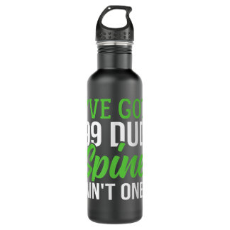 Scoliosis Survivor Spinal Injury Ribbon Scoliosis  710 Ml Water Bottle