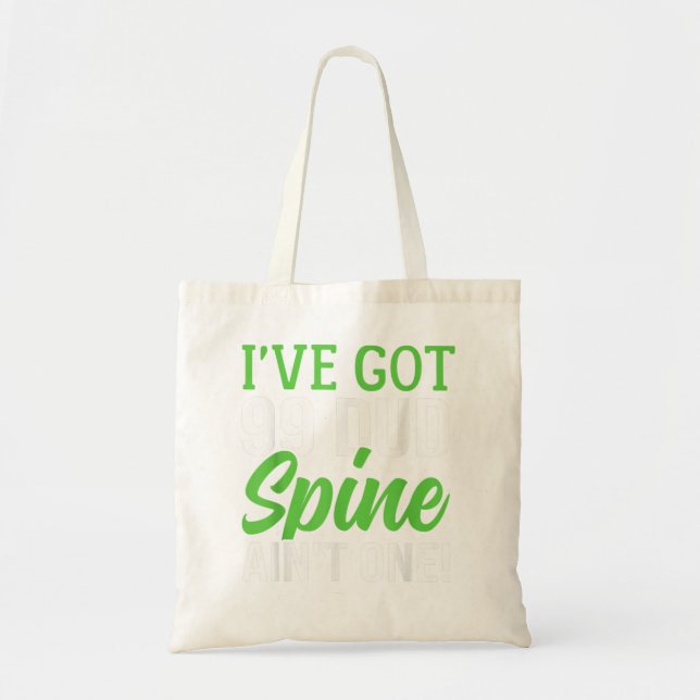 Scoliosis Survivor Spinal Injury Ribbon Scoliosis  Tote Bag (Front)