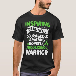 Scoliosis Warrior  Back Injury Ribbon Scoliosis Aw T-Shirt
