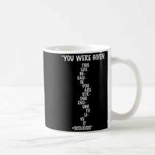 Scoliosis Warrior Green Back Brace Spine Awareness Coffee Mug