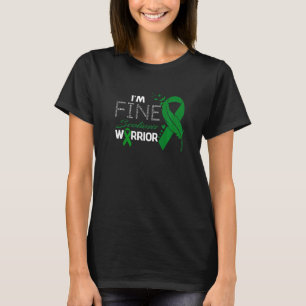 Scoliosis Warrior I'm Fine Feather Ribbon Premium T-Shirt