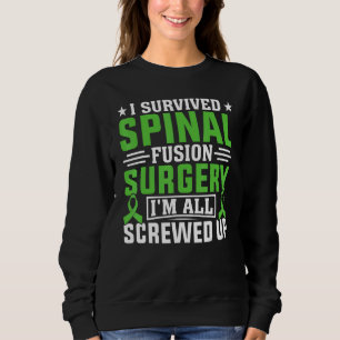 Scoliosis Warrior Spinal Fusion Surgery Scoliosis Sweatshirt