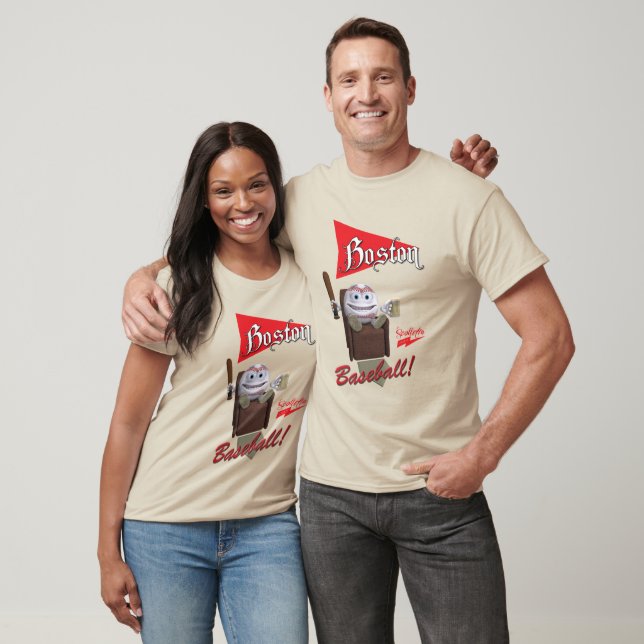 Scolletta "Boston Baseball!" Long Sleeve Raglan T-Shirt (Unisex)