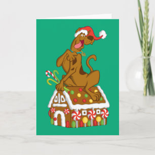 Scooby and Gingerbread House Holiday Card