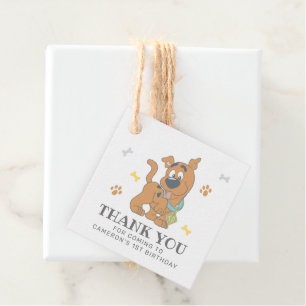 Scooby-Doo 1st Birthday Favour Tags