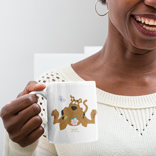 Scooby-Doo Admiring Flower Coffee Mug (Creator Uploaded)