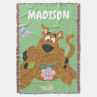 Scooby-Doo Admiring Flower