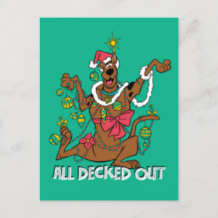 Scooby-Doo All Decked Out Holiday Postcard