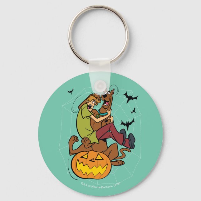 Scooby-Doo and Shaggy Halloween Fright Key Ring (Front)