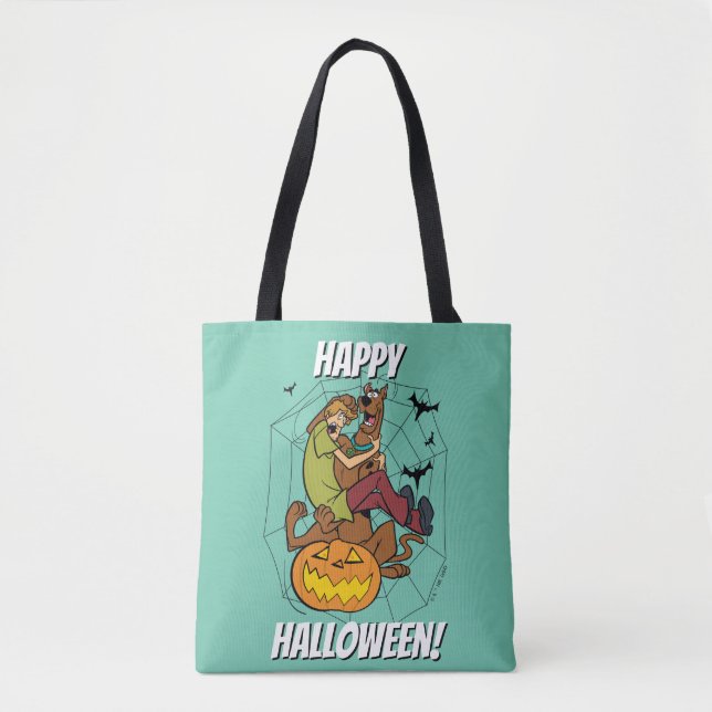 Scooby-Doo and Shaggy Halloween Fright Tote Bag (Front)