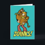 Scooby-Doo and Shaggy Zoinks! Card<br><div class="desc">Send a fun and playful greeting with this card featuring Scooby-Doo and Shaggy,  with the iconic "Zoinks!" exclamation. Perfect for fans of the classic Hanna-Barbera cartoon,  this humorous and vibrant design adds a lighthearted touch to your messages.</div>