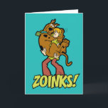 Scooby-Doo and Shaggy Zoinks! Card<br><div class="desc">Send a fun and playful greeting with this card featuring Scooby-Doo and Shaggy,  with the iconic "Zoinks!" exclamation. Perfect for fans of the classic Hanna-Barbera cartoon,  this humorous and vibrant design adds a lighthearted touch to your messages.</div>