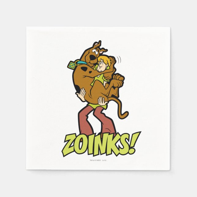 Scooby-Doo and Shaggy Zoinks! Napkin (Front)