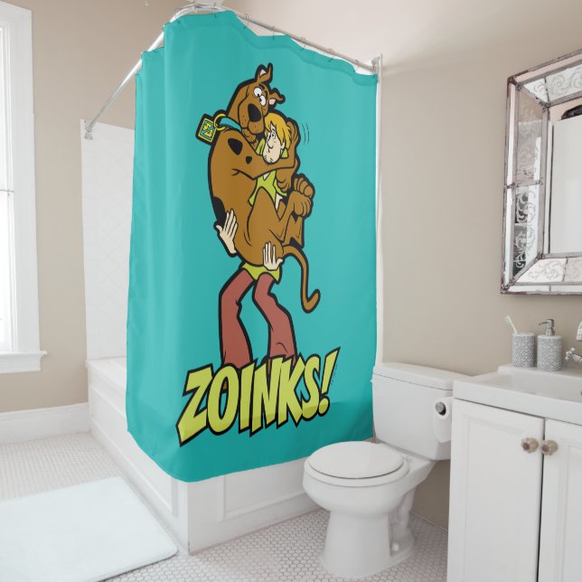 Scooby-Doo and Shaggy Zoinks! Shower Curtain (In Situ)