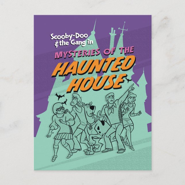 Scooby-Doo and the Gang "Haunted House" Postcard (Front)