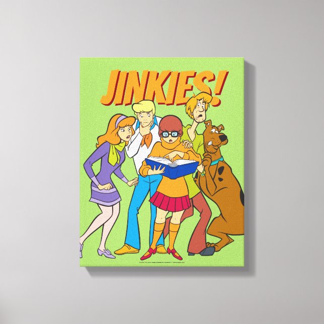 Scooby-Doo and the Gang Investigate Book Canvas Print (Front)
