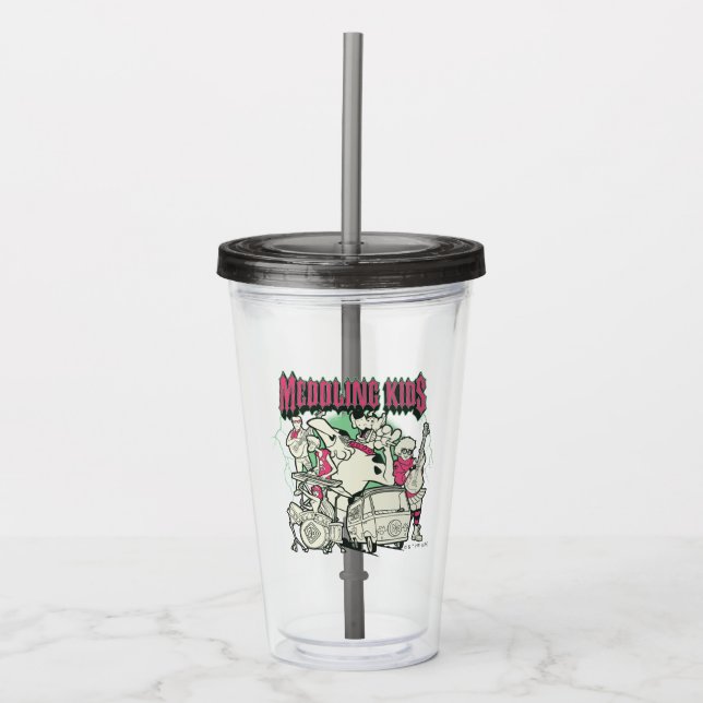 Scooby-Doo and the Gang Meddling Kids Punk Band Acrylic Tumbler (Front)