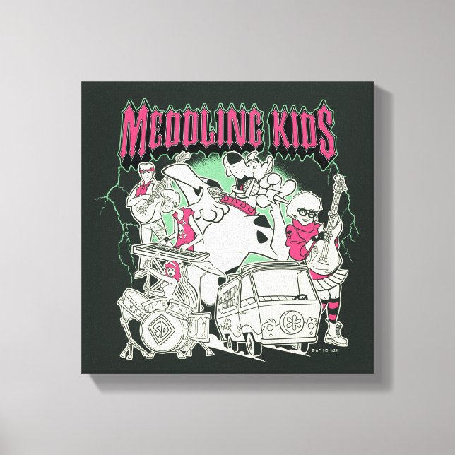 Scooby-Doo and the Gang Meddling Kids Punk Band Canvas Print (Front)