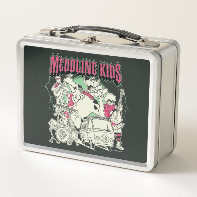 Scooby-Doo and the Gang Meddling Kids Punk Band Metal Lunch Box (Front)