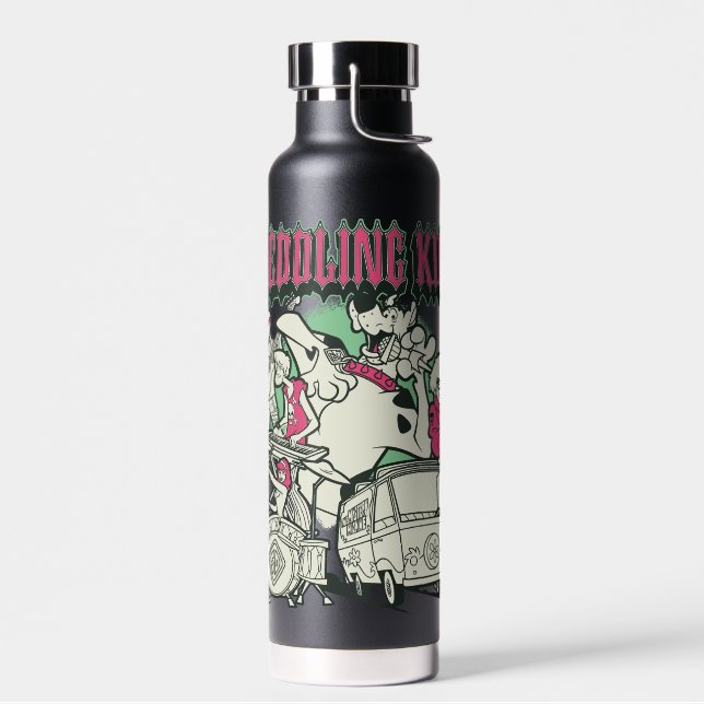 Scooby-Doo and the Gang Meddling Kids Punk Band Water Bottle (Left)
