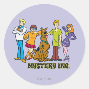 Scooby-Doo and the Gang Mystery Inc. Classic Round Sticker