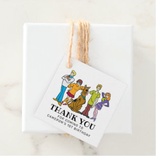 Scooby-Doo and the Gang Thank You Favour Tags
