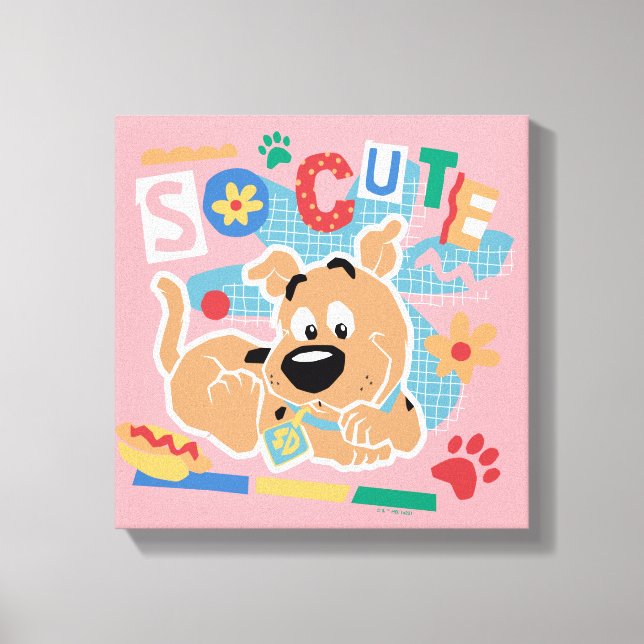 Scooby-Doo | Baby Scooby-Doo So Cute Canvas Print (Front)