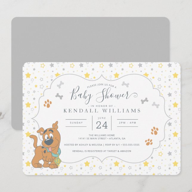 Scooby-Doo Baby Shower Invitation (Front/Back)