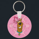 Scooby-Doo Butterfly Kisses Key Ring<br><div class="desc">Check out a colorful butterfly giving kisses to Scooby-Doo!</div>