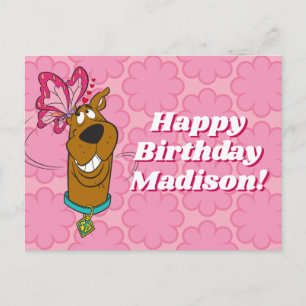 Scooby-Doo Butterfly Kisses Postcard