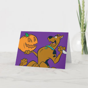 Scooby-Doo Carving Pumpkin Card