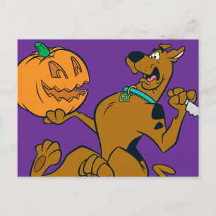Scooby-Doo Carving Pumpkin Postcard