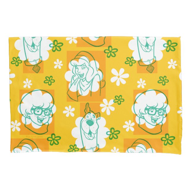 Scooby-Doo | Character Floral Pattern Pillowcase (Front)