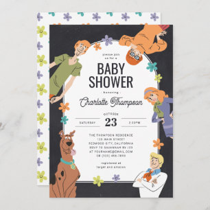 Scooby-Doo Characters Groovy Baby Shower Invitation