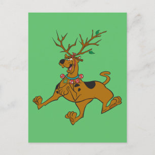 Scooby-Doo Christmas Holiday Antlers Postcard