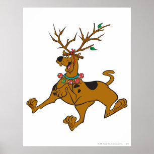 Scooby-Doo Christmas Holiday Antlers Poster