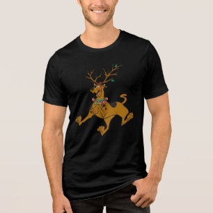 Scooby-Doo Christmas Holiday Antlers Tri-Blend Shirt
