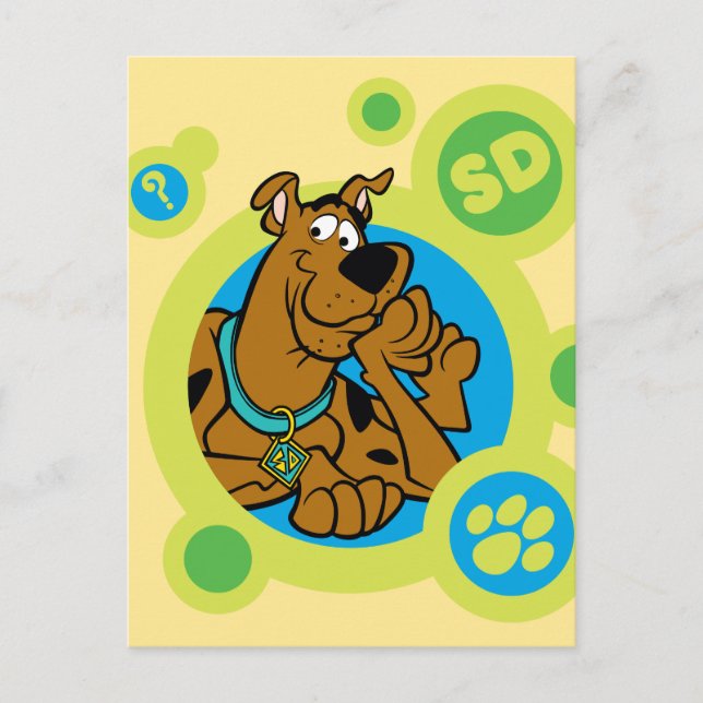 Scooby-Doo Circles SD Badge Postcard (Front)