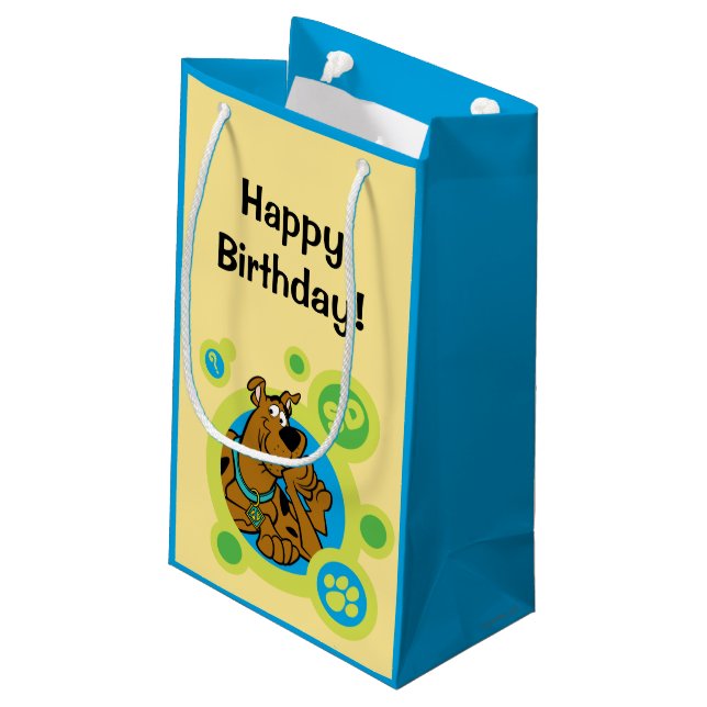 Scooby-Doo Circles SD Badge Small Gift Bag (Back Angled)