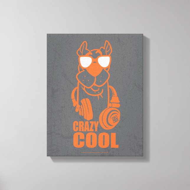 Scooby-Doo "Crazy Cool" Headphone Graphic Canvas Print (Front)