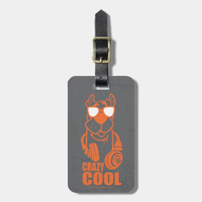 Scooby-Doo "Crazy Cool" Headphone Graphic Luggage Tag (Front Vertical)