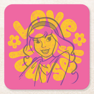 Scooby-Doo   Daphne Love Yourself Square Paper Coaster
