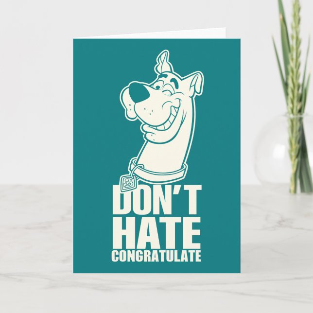 Scooby-Doo "Don't Hate, Congratulate" Graphic Card (Front)