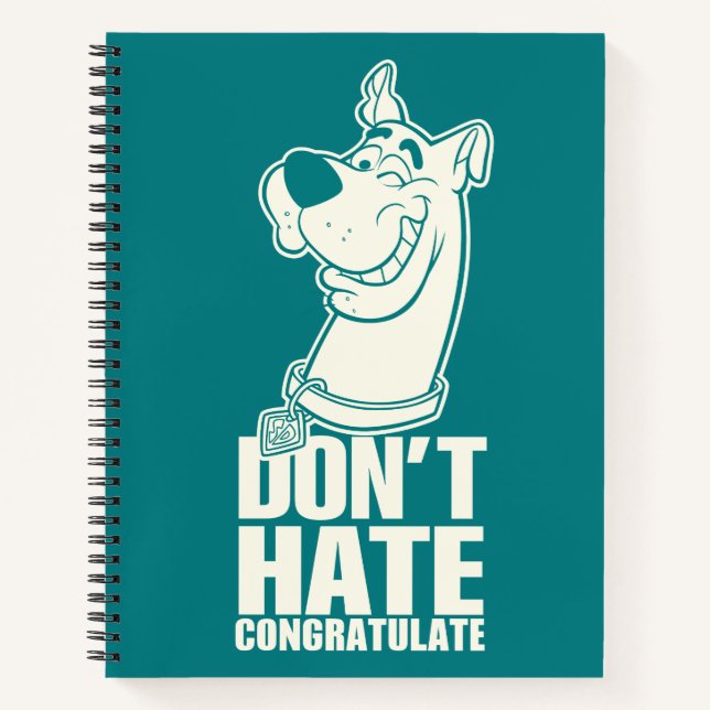Scooby-Doo "Don't Hate, Congratulate" Graphic Notebook (Front)