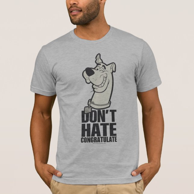 Scooby-Doo "Don't Hate, Congratulate" Graphic T-Shirt (Front)