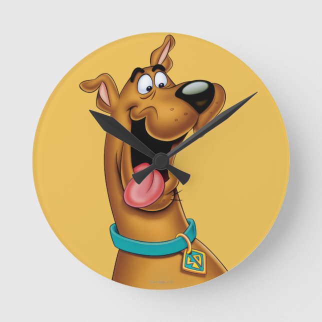 Scooby-Doo Excited Face Round Clock (Front)