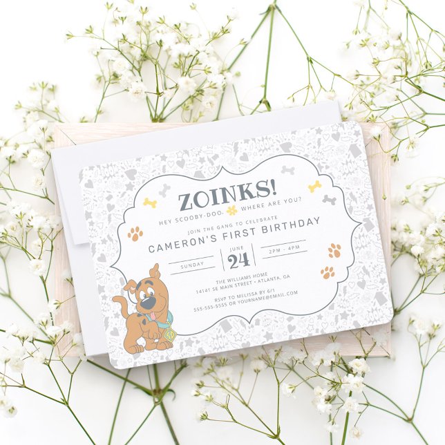 Scooby-Doo First Birthday Invitation (Creator Uploaded)