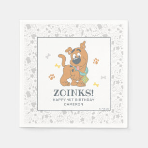 Scooby-Doo First Birthday Napkin